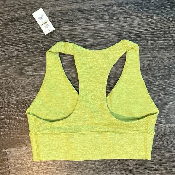 NWT OFFLINE By Aerie V-Neck Sports Bra Green Space Dye Size XXS - Picture 3 of 4